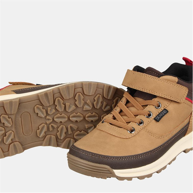 Brown - Deakins - Kids' High Top Lace Up High-Top Trainers
