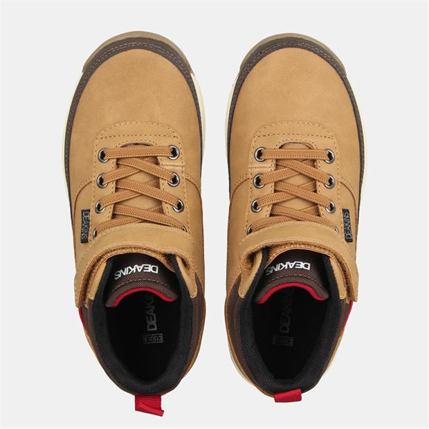 Brown - Deakins - Kids' High Top Lace Up High-Top Trainers
