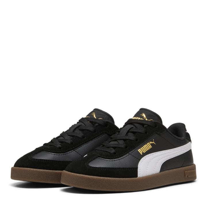 Puma Girls Black Club Ii Era Trainers  in Size C12, Sports Direct