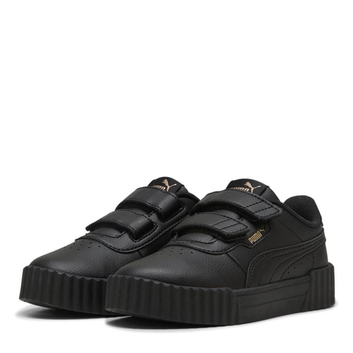 Puma Girls Black Carina 3.0  in Size C11, Sports Direct