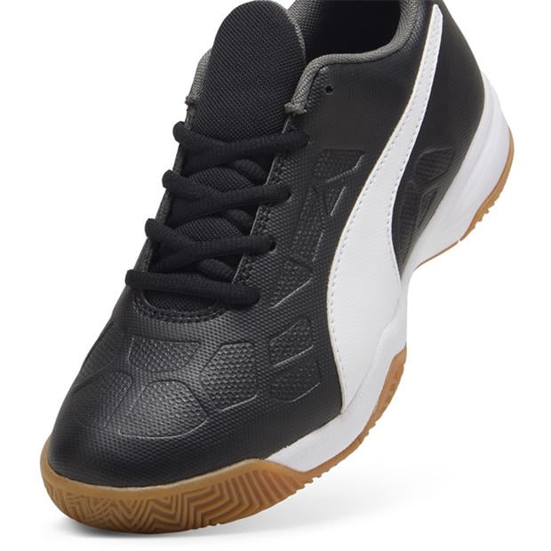 BlkWhtronGtGm - Puma - Unisex Kids' Tenaz Handball Trainers