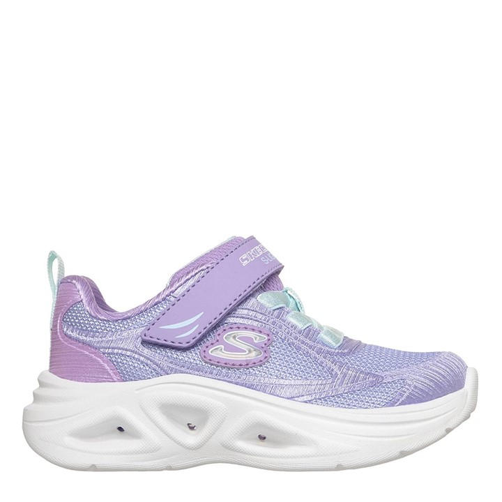 Skechers Girls Purple Kids' Casual Low-Top Trainers in Size C6, Sports Direct