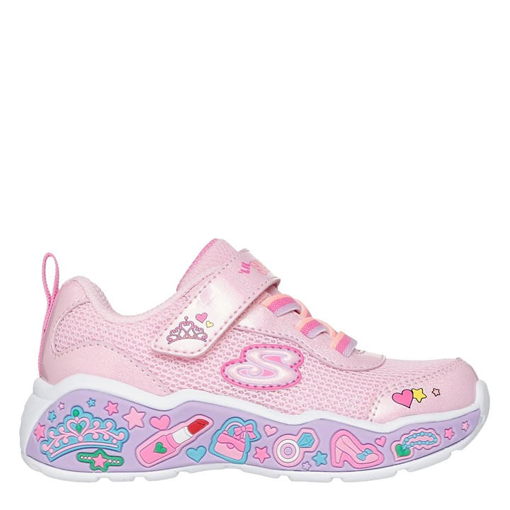 Skechers Girls Pink Kids' Casual Low-Top Trainers in Size C7, Sports Direct
