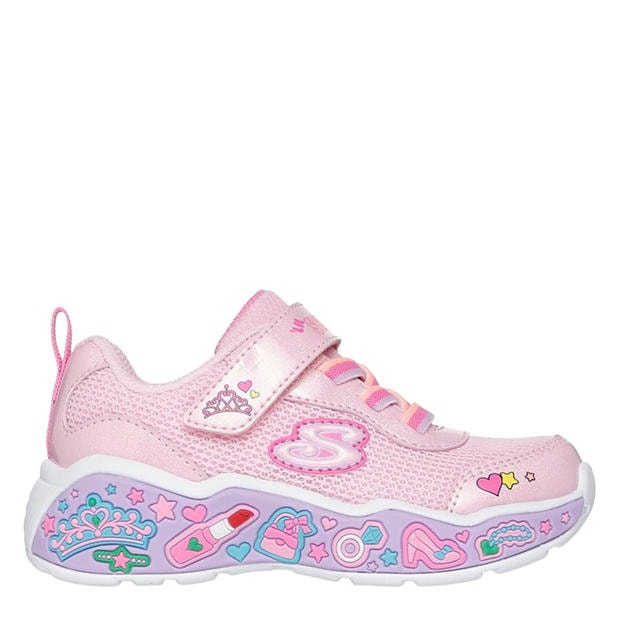 Pink/Multi - Skechers - Kids' Casual Low-Top Trainers