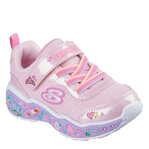 Pink/Multi - Skechers - Kids' Casual Low-Top Trainers