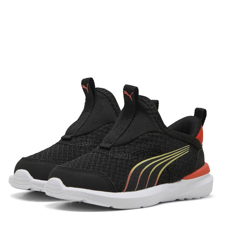 Puma  Kids Black ' Kruz Sliptech Casual Low-Top Trainers in Size C6, Sports Direct