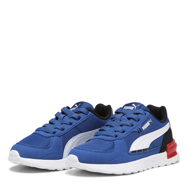 Puma Boys Blue Kids' Graviton Low-Top Trainers in Size C10, Sports Direct