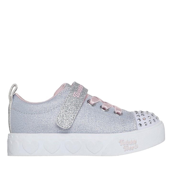 Skechers Girls  Heart Steps Low-Top Trainers in Size C6, Sports Direct