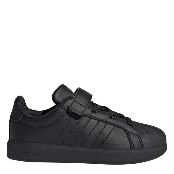 Adidas Boys Black Streetalk Trainers Kids in Size 2, Sports Direct