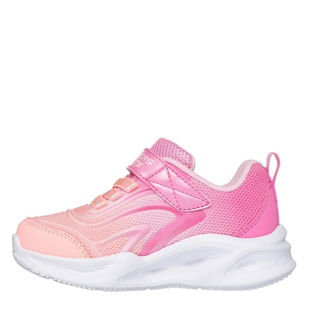 Rožinė - Skechers - Lighted Gore & Strap Sneaker W Ombr Light Up Trainers Girls