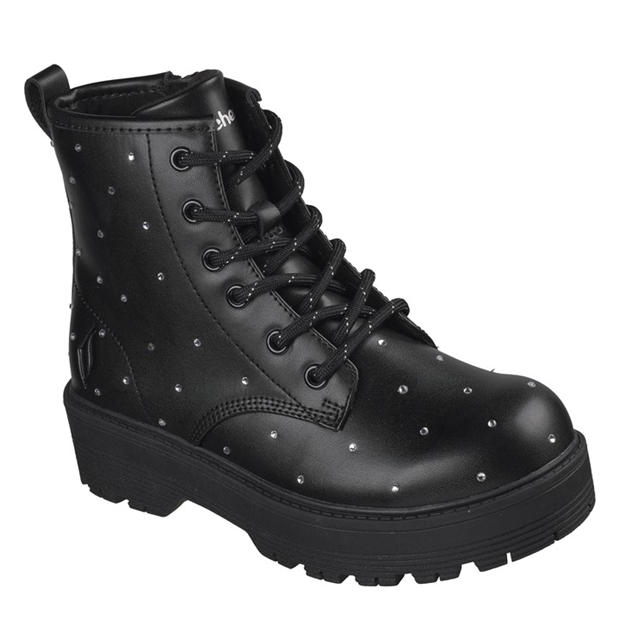 Black - Skechers - Kids' Ankle Heeled Boot