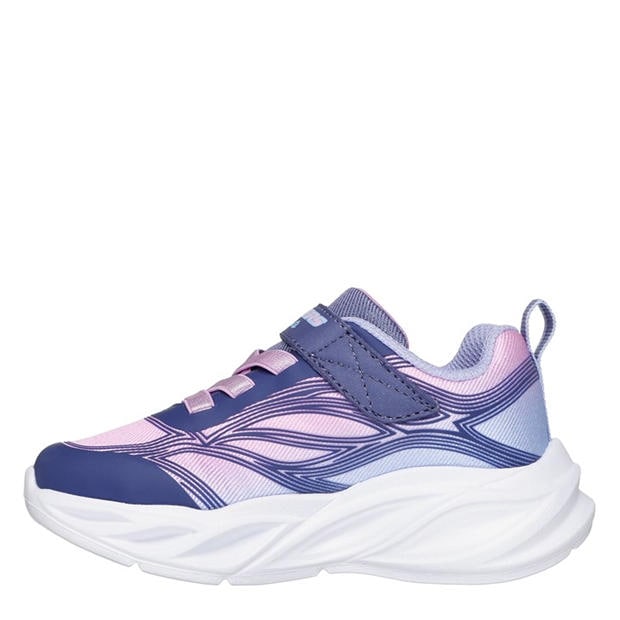 Fialová - Skechers - Kids' Cosmic Glow Leather Light Up Trainers