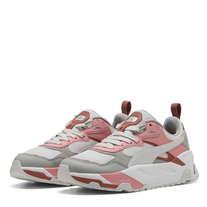 Puma  Kids Grey ' Trinity Low-Top Trainers in Size 5, Sports Direct