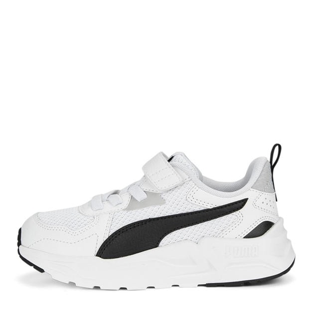 WhtBlkCoolLtGry - Puma - Unisex Kids' Trinity Lite Ac+ Low-Top Trainers