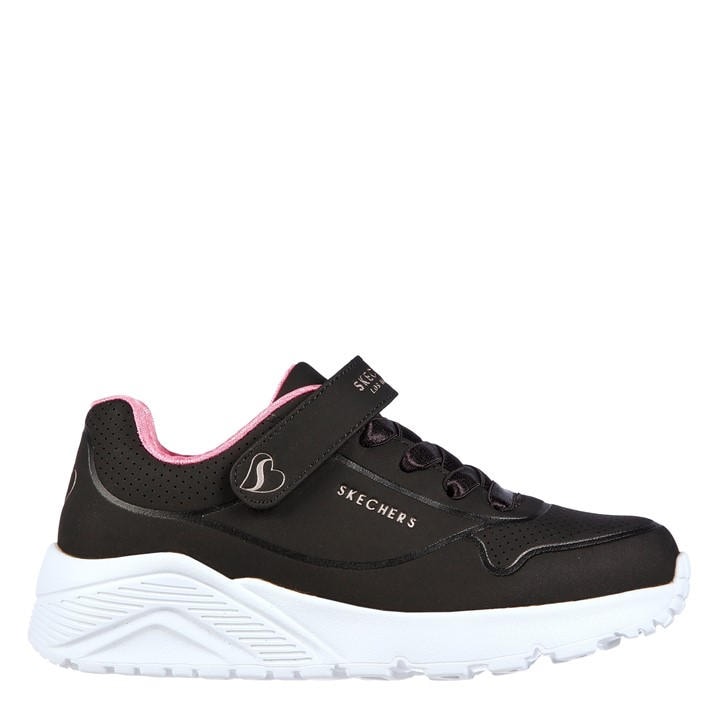 Skechers Girls Pink Gore & Strap Fashion Embossed Sneak Low-Top Trainers in Size C6, Sports Direct