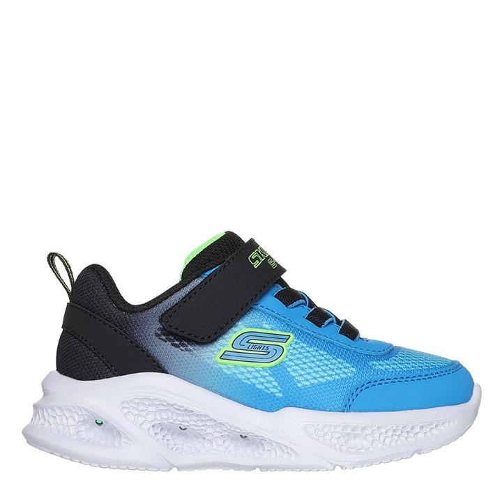 Skechers Boys Black Lighted Gore & Strap Sneaker W Mult Light Up Trainers in Size C5, Sports Direct