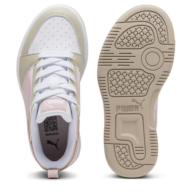 WhtMvMstDsrtDst - Puma - Unisex Kids' Rebound V6 Low-Top Trainers