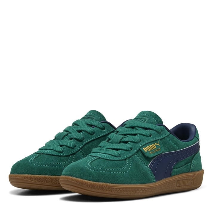 Puma  Kids Green ' Palermo Classic Low-Top Trainers in Size C13, Sports Direct
