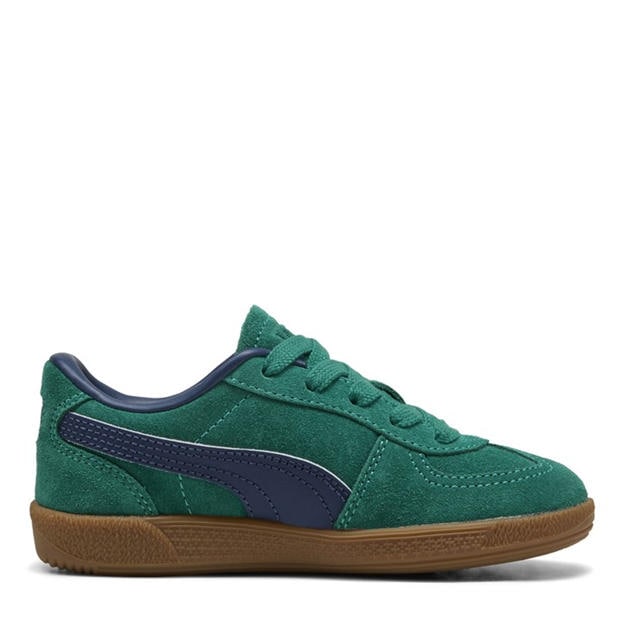 WldGrn-PrsnBl - Puma - Unisex Kids' Palermo Classic Low-Top Trainers