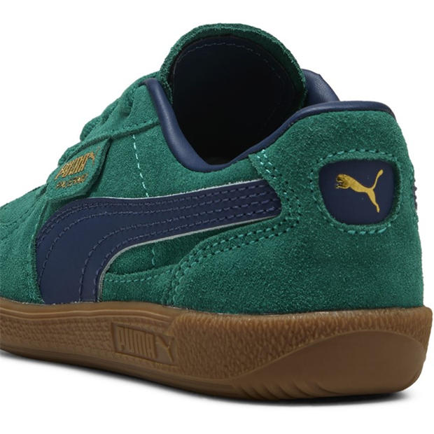 WldGrn-PrsnBl - Puma - Unisex Kids' Palermo Classic Low-Top Trainers