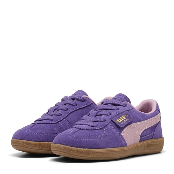 Puma  Kids Purple ' Palermo Classic Low-Top Trainers in Size C13, Sports Direct