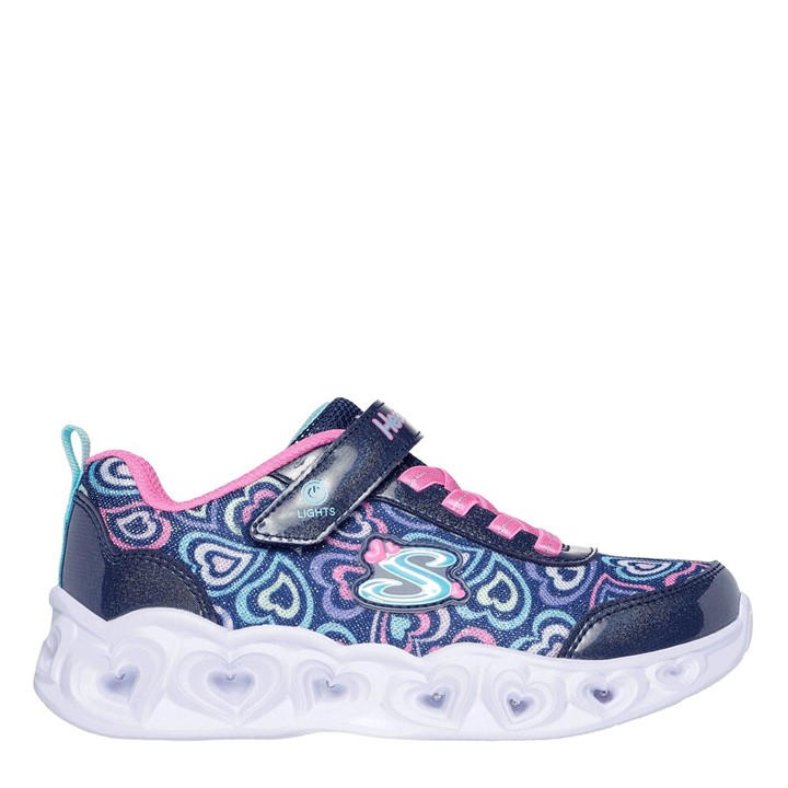 Skechers Girls Pink Flutter Heart  Trainers in Size C12, Sports Direct
