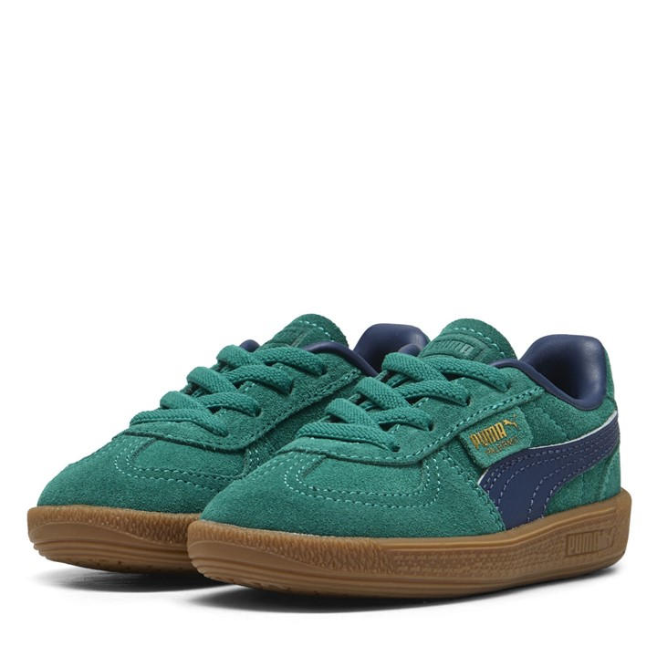Puma  Kids Green Kids' Low-Top Trainers in Size C9, Sports Direct