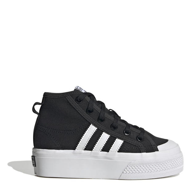 adidas Originals Nizza Platform Mid Shoes Childrens | SportsDirect 