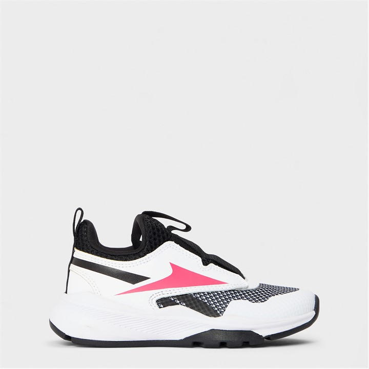 Reebok Girls White Xt Sprinter Slip/White/Black Training Shoes C12.5(30.5
