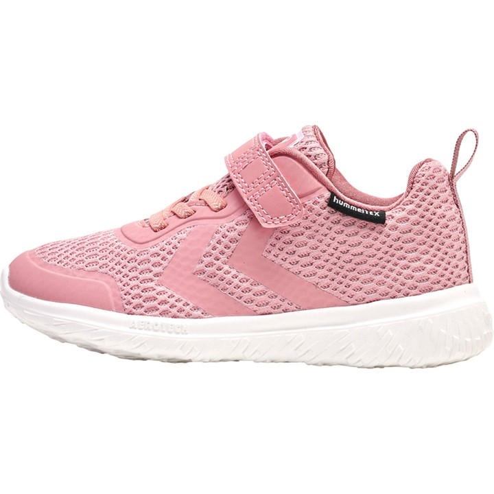 Hummel Boys Pink Actus Tex Trainers  in Size C10, Sports Direct
