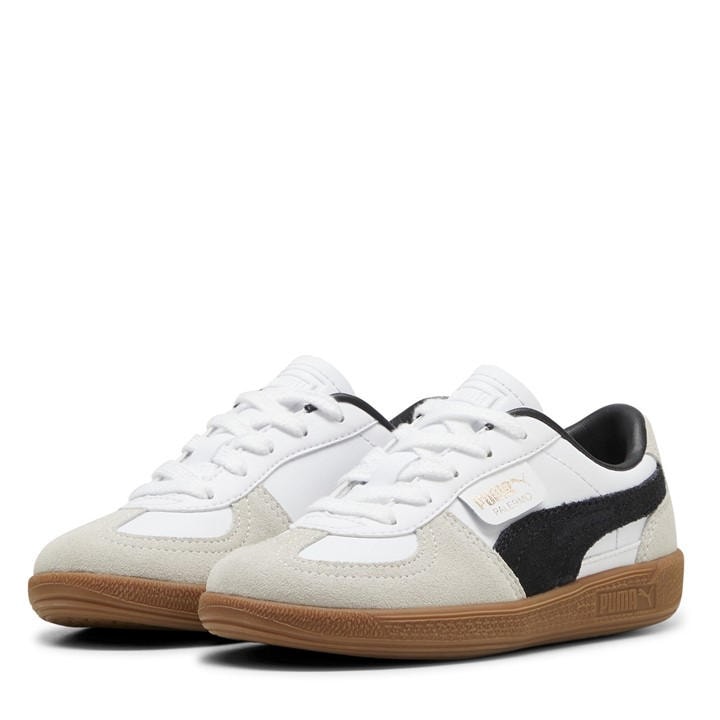 Puma Boys White Kids' Palermo Low-Top Trainers in Size C13, Sports Direct