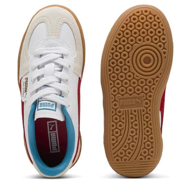 Biały/Czerwony - Puma - Kids' Palermo Low-Top Trainers