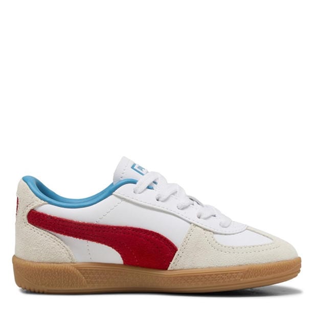 Biały/Czerwony - Puma - Kids' Palermo Low-Top Trainers