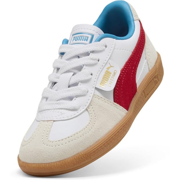 Biały/Czerwony - Puma - Kids' Palermo Low-Top Trainers