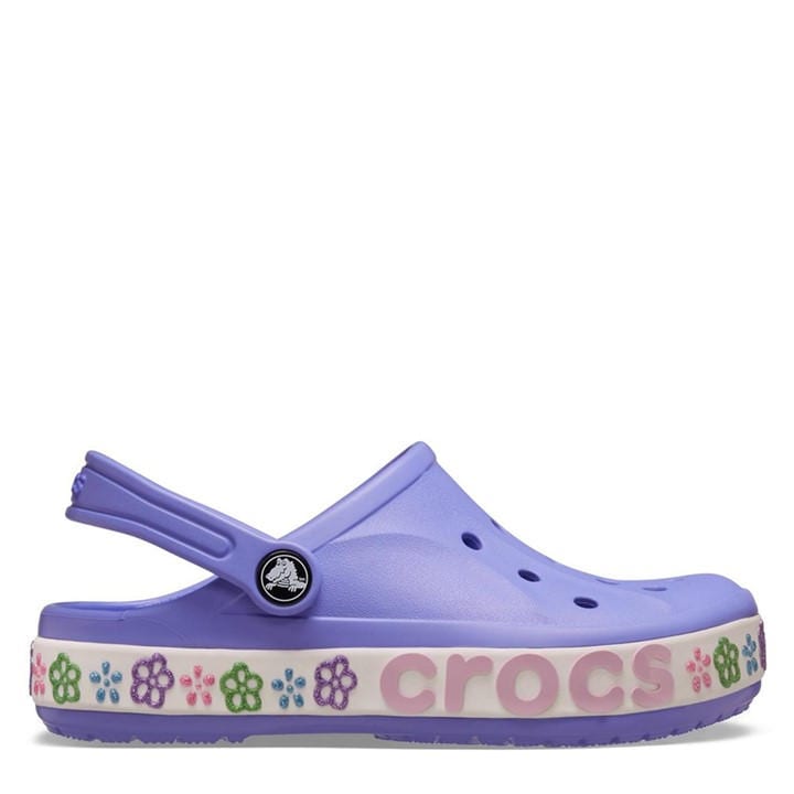 Crocs Girls Purple Kids' Bayaband Clogs in Size C9, Sports Direct