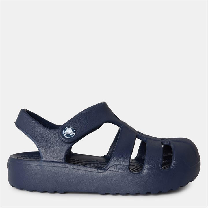 Crocs  Kids Blue ' Fisherman Flat Sandals in Size C10, Sports Direct