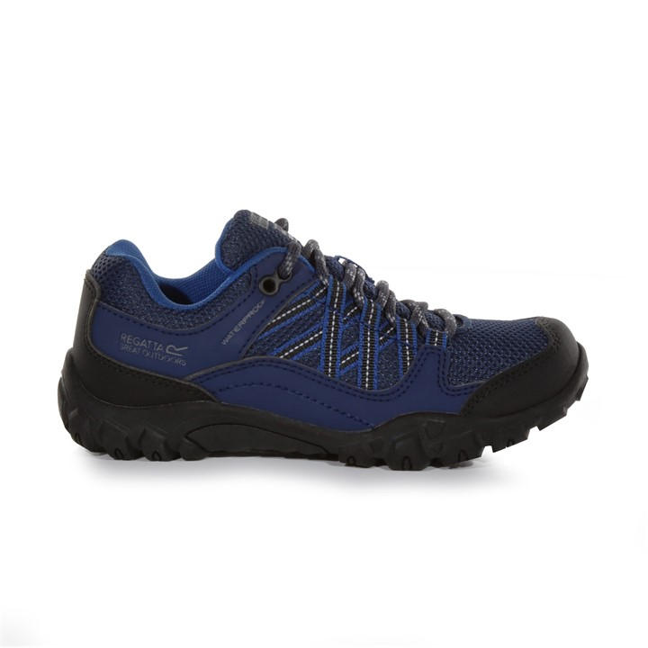 Regatta Boys Blue Kids' Edgepoint Waterproof Walking Shoes in Size C10, Sports Direct