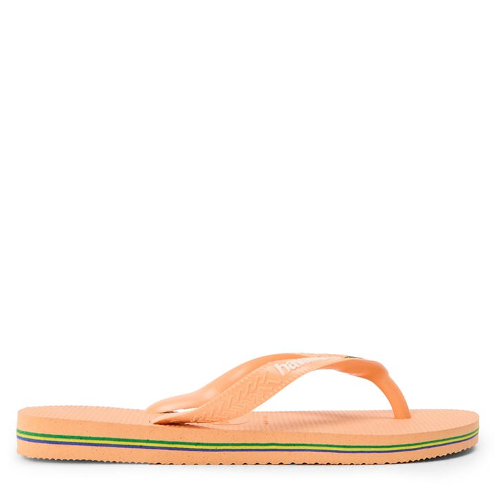 Havaianas Boys Pink Kids' Brasil Logo Rose Gum Flip Flops in Size C13, Sports Direct
