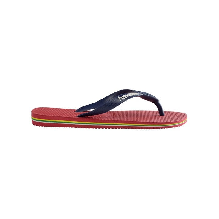 Havaianas Boys Red Kids' Brasil Logo Rose Gum Flip Flops in Size C12, Sports Direct
