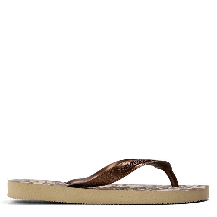 Havaianas Girls  Kids' Top Animals Grey Silver Flip Flops in Size 2, Sports Direct