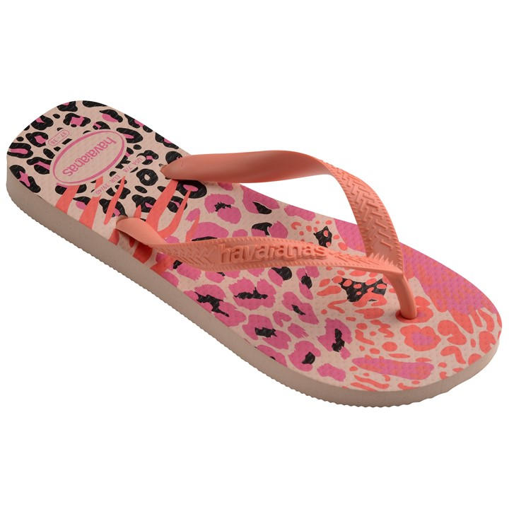 Havaianas Girls  Kids' Top Animals Grey Silver Flip Flops in Size C12, Sports Direct