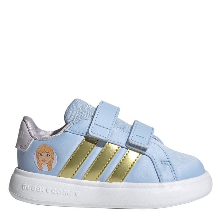 Adidas Girls Blue Kids' Grand C Anna Low-Top Trainers in Size C6, Sports Direct