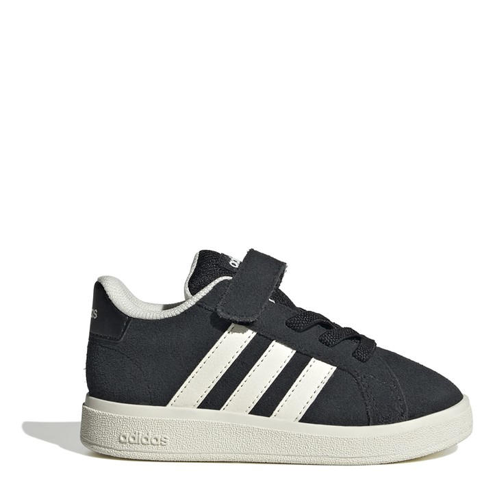 Adidas Boys Black Kids' Low-Top Trainers in Size C9, Sports Direct