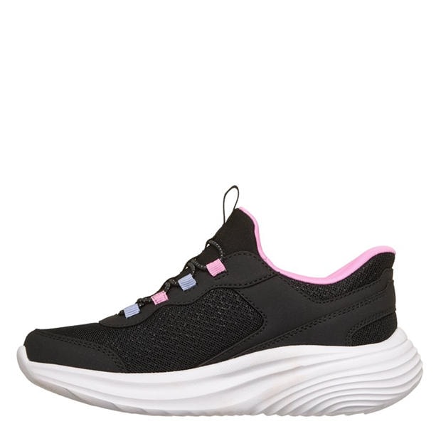 Black/Pink - Skechers - Slip-ins Bounder Shoes Childrens
