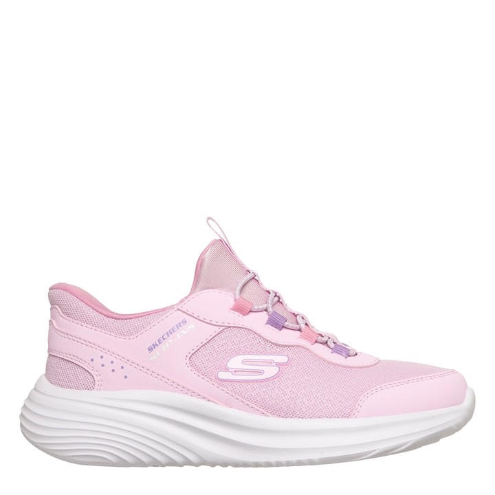 Skechers Girls Pink Slip-Ins Bounder Shoes  in Size C11, Sports Direct