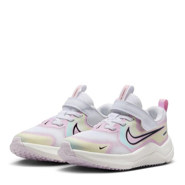 Wht/Blk/Lilac - Nike - Cosmic Runners Childrens