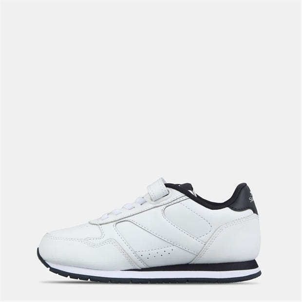 White/Navy - Slazenger - Classic Trainers Childs