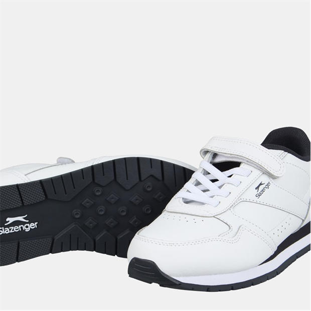White/Navy - Slazenger - Classic Trainers Childs