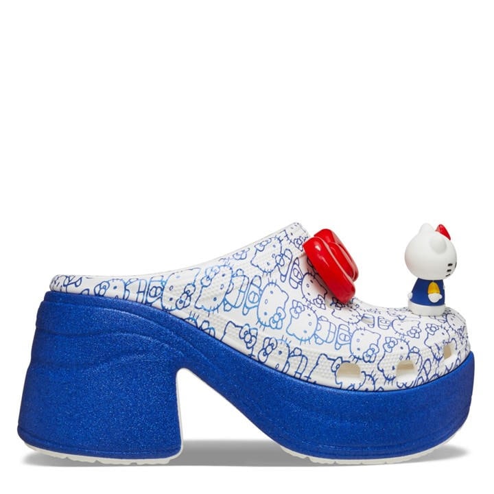 Crocs  Kids White ' Hello Kitty Siren Clog in Size 5, Sports Direct