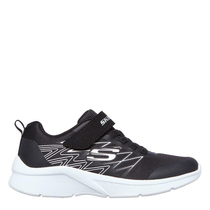 Skechers Boys Black Microspec T Runners  in Size C11, Sports Direct